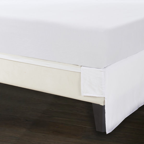 Fresh Ideas Bed Maker's Adjustable Bed WrapAround Tailored 15" Bed Skirt & Reviews Wayfair